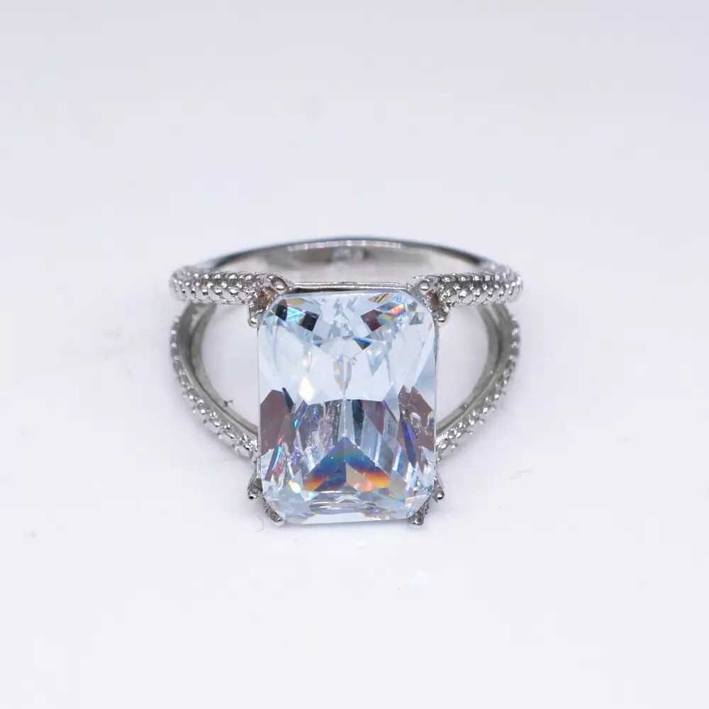 S925 sterling silver engagement ring - Picture 2 of 5